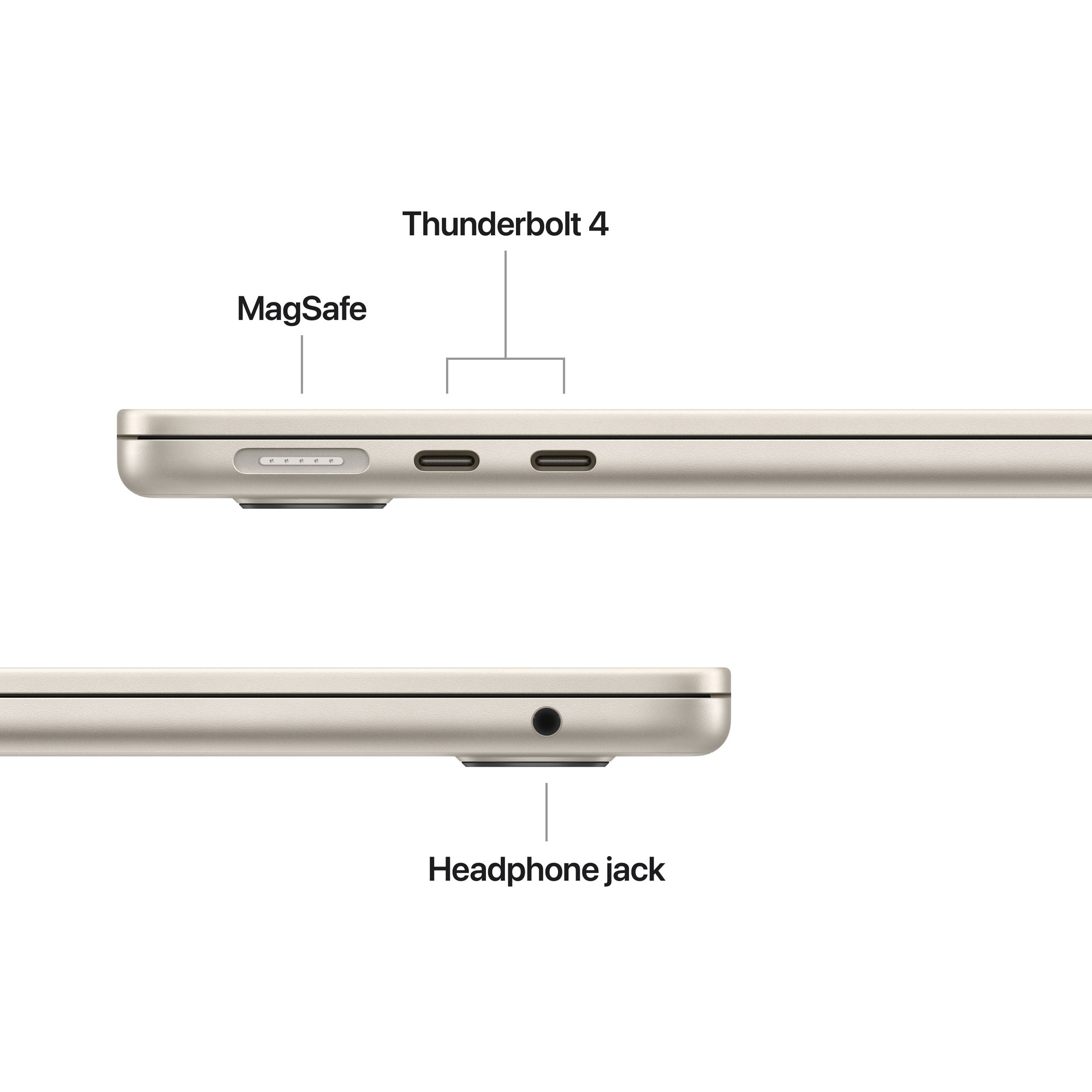 Apple MacBook Air 13'' cu procesor Apple M5, 10 nuclee CPU, 10 nuclee GPU, 16GB RAM, 1TB SSD, Starlight, Tastatura Internationala, Manual RO