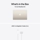 Лаптоп Apple MacBook Air 13", Apple M5, 10-ядрен CPU, 10-ядрен GPU, 16-ядрен Neural Engine, 16GB RAM, 512GB SSD, Starlight, Международна клавиатура