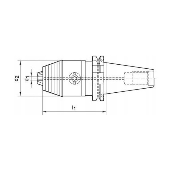 Uchwyt wiertarski krotki R/L 1-13mm SK 40, 50mm, 90mm, FORTIS