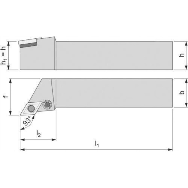 Нож със сменяемо острие PDJNR 2525 M15, 25x25mm, 150mm, 0,736kg