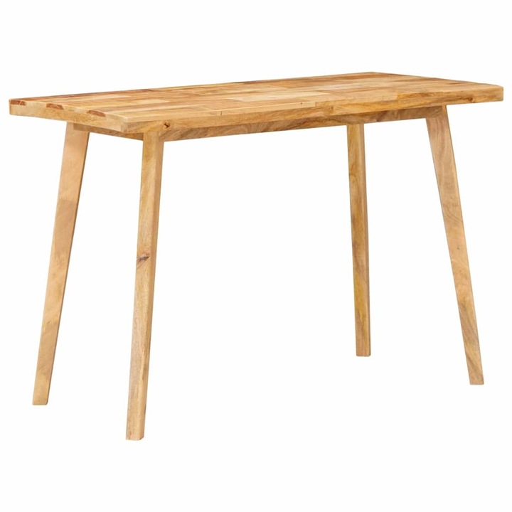 Masa de dining vidaXL, natural 100 x 55 x 75 cm Lemn de mango solid