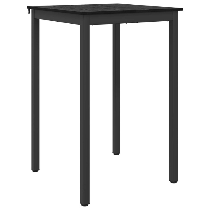 Трапезна маса vidaXL, инжeнерно дърво, метална конструкция, 70x70x105 см