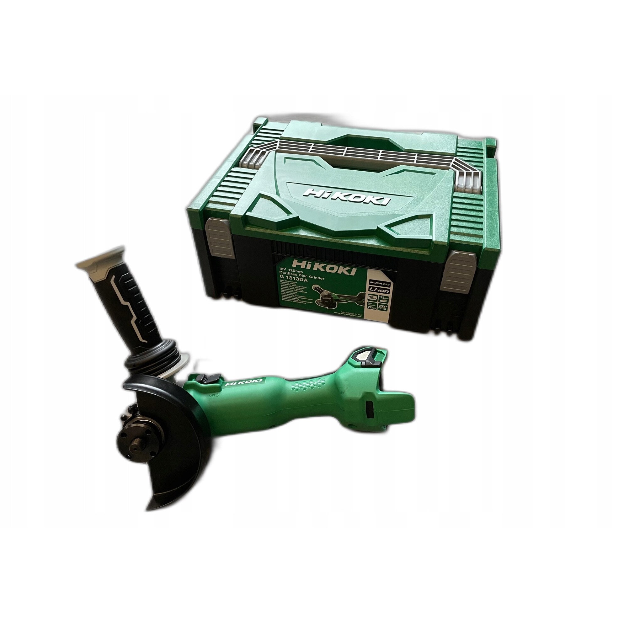 Polizor unghiular 125mm, Hikoki, 18V, 8000rpm, fara acumulator, cu