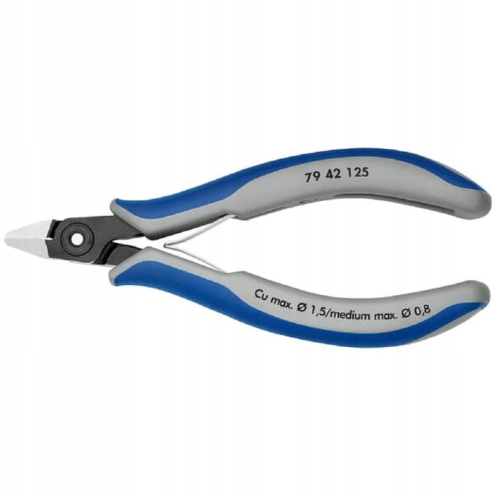 Knipex vágófogó 125 mm, 0,1-1,5 mm, 58 g, fekete, készlet