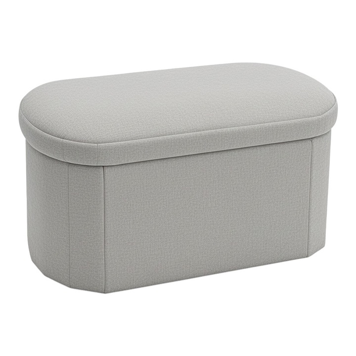 Otto puff, elefántcsont, 76x38x38 cm