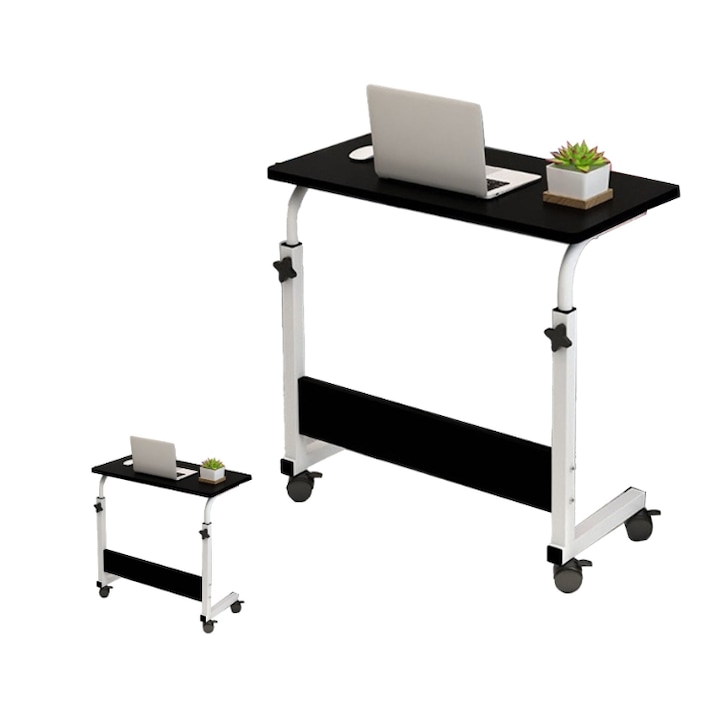 Masuta laptop ATT, 60x40cm, design C, cadru metalic, ajustabila