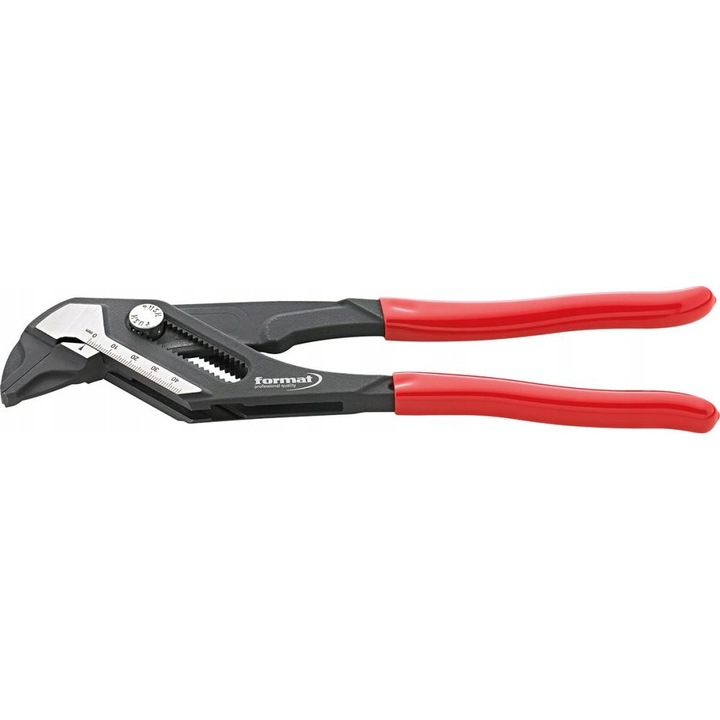 FORMAT állítható fogó 250mm, 19 fokozatú, 45mm-es anyákhoz, 1,3/4 hüvelykes csövekhez