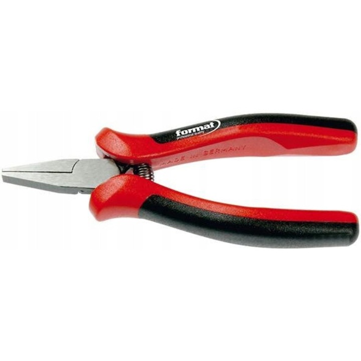 Elektronikai laposfogó 130 mm, FORMAT, speciális acélból, műanyag nyéllel