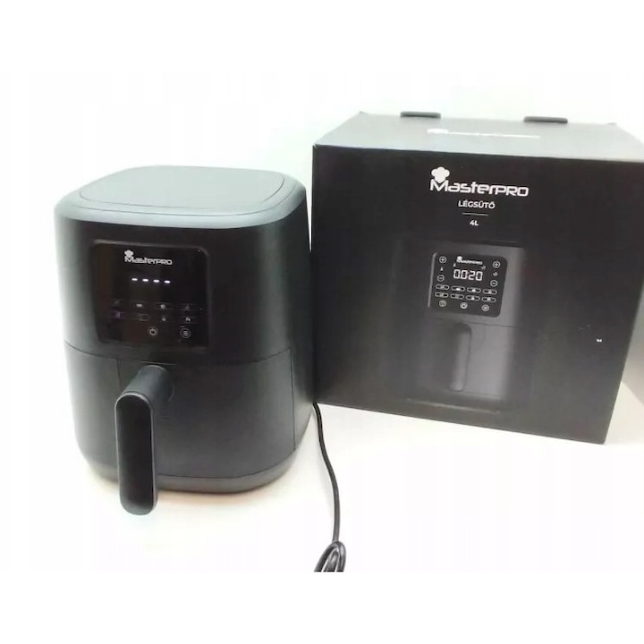Friteuza AIRFRYER MASTERPRO BGMP-9322, 1500W, neagră, 4,5L