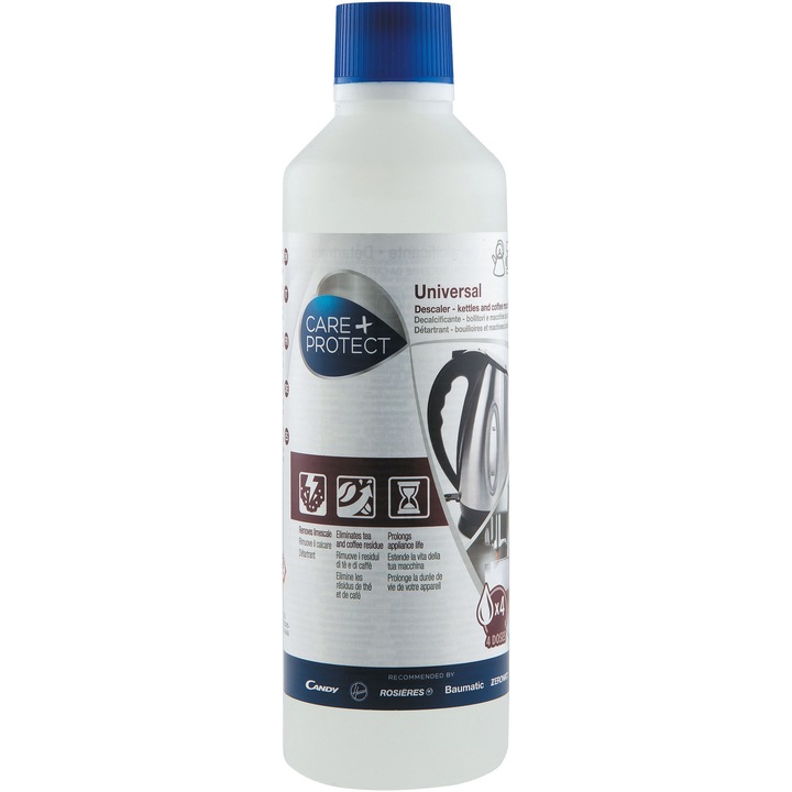 Detartrant lichid, CARE+PROTECT CDL6001/1, pentru curatarea si igienizarea fierbatoarelor si aparatelor de cafea, 500 ml