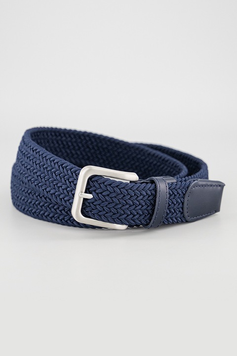 Jack & Jones, Fonott dizájnú öv bőrrészletekkel, 80
