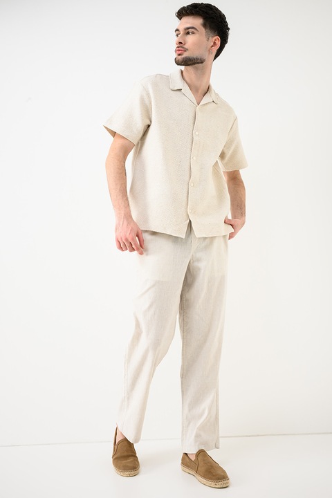 Jack & Jones, Montauk rövid ujjú ing, Bézs