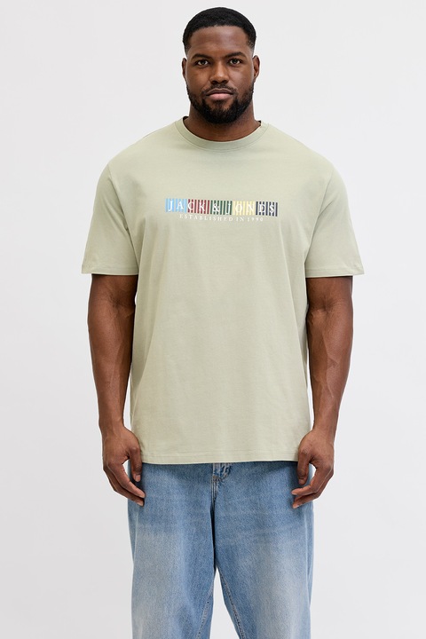 Jack & Jones, Organikuspamut póló, Fekete, 3XL