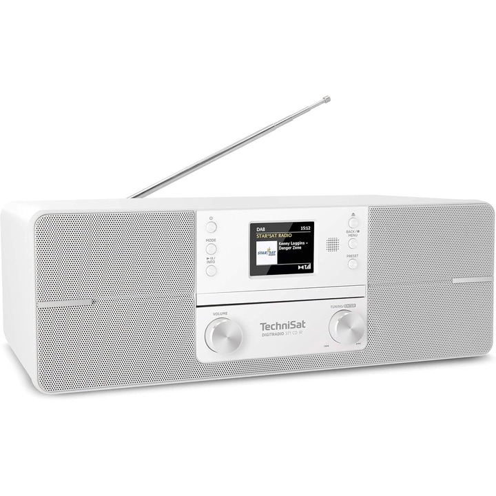 Радио с CD, Technisat, 372 CD IR, сребристо, 301368