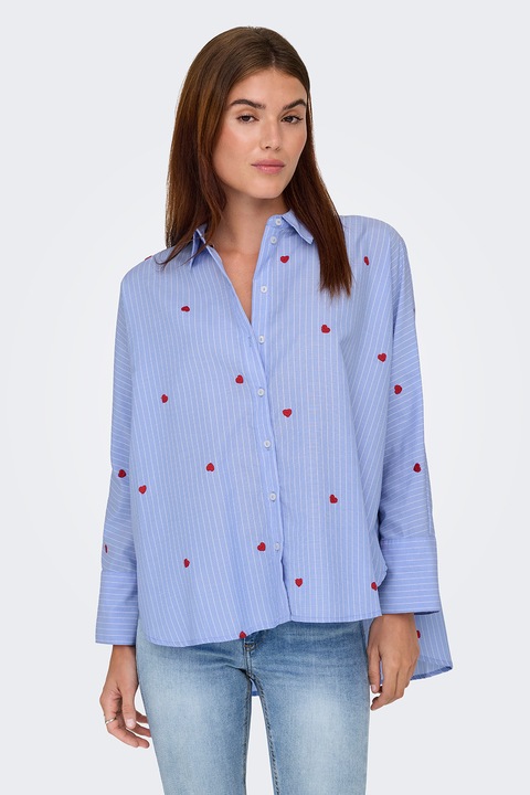 Only, Camasa lejera cu forma structurata, Albastru lavanda