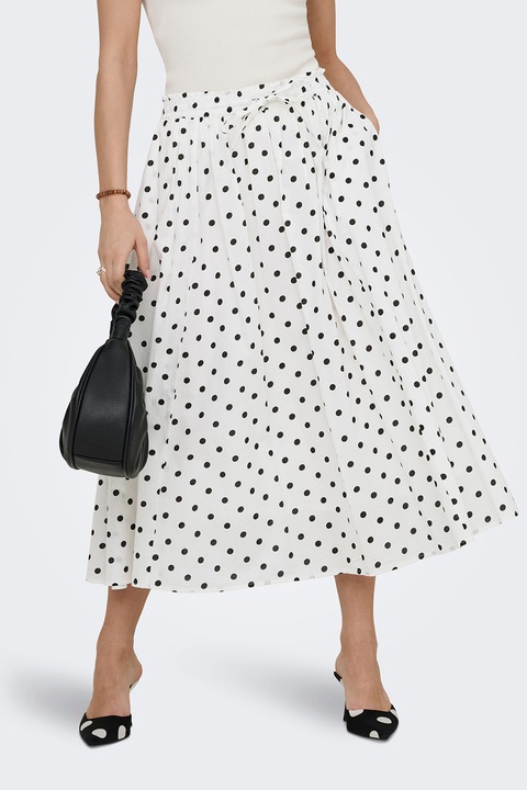 JdY, Fusta evazata cu buline, Alb murdar