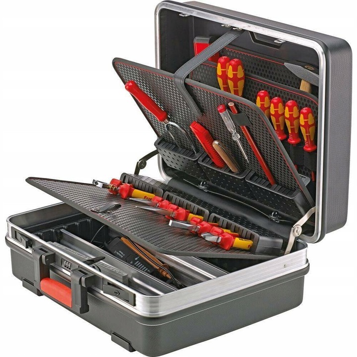 Szerszámtáska FORMAT, 6 modul, 34l, 470x365x200mm, fekete