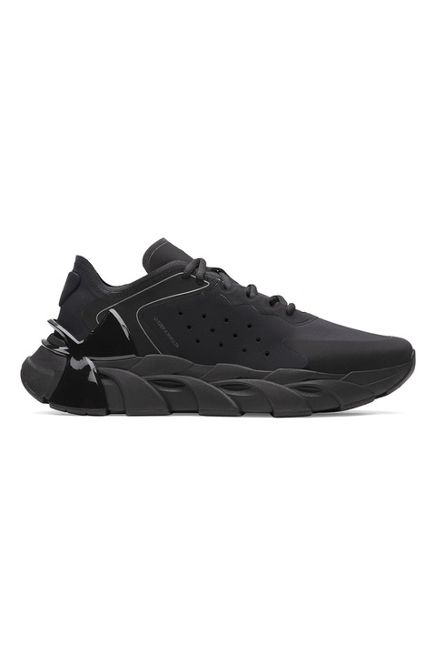 Under Armour, Pantofi Halo cu insertii din material textil, pentru fitness, Negru