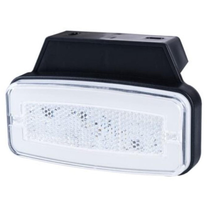 LED позиционна лампа 2-функционална, Lamiro, бяла, 12/24V