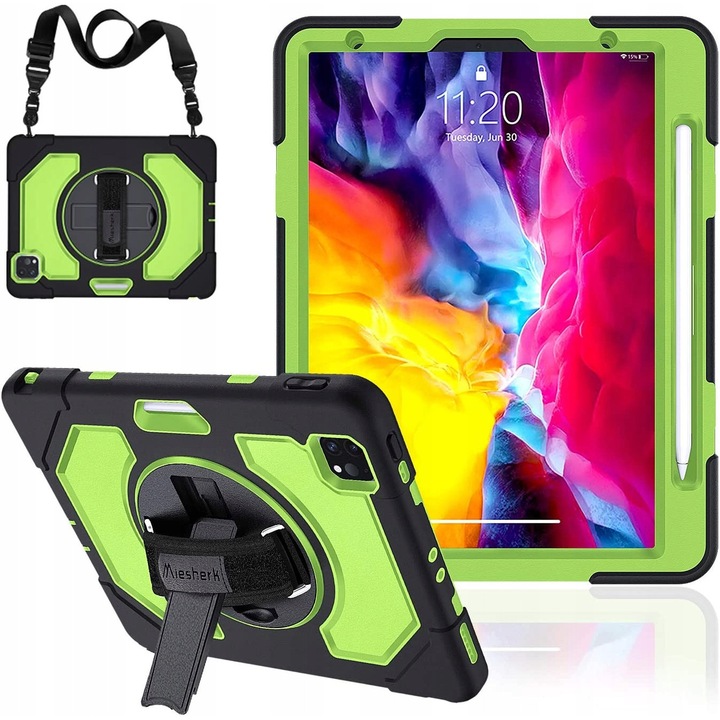 Etui Pancerne pentru iPad Pro 11" 2018/2020, 3 straturi, TPU, PC, multicolor