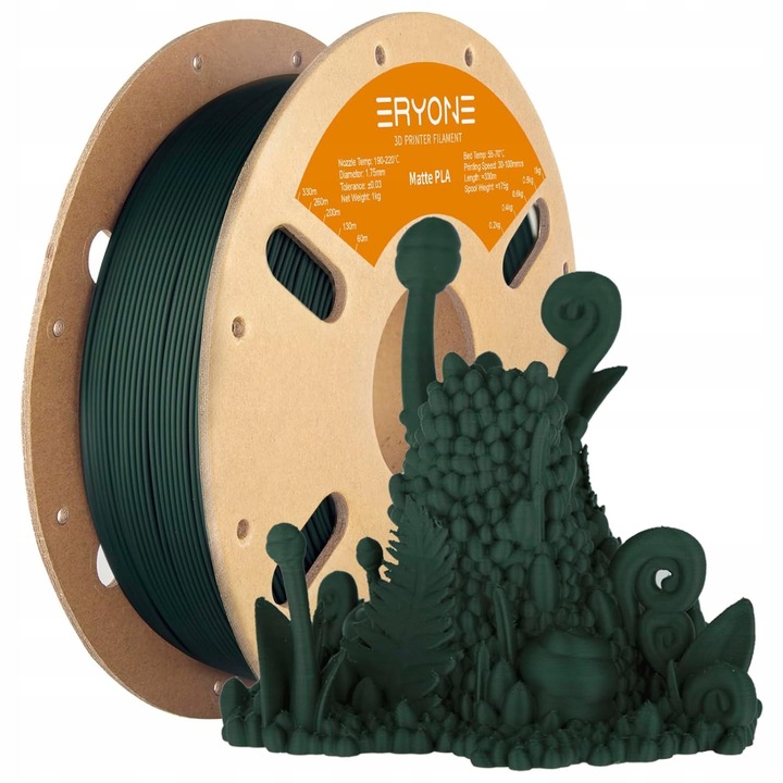 Filament PLA mat 1,75mm 1kg verde inchis