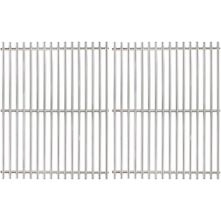 Set 2 gratare din otel inoxidabil 44,5 cm pentru gratar gaz Weber