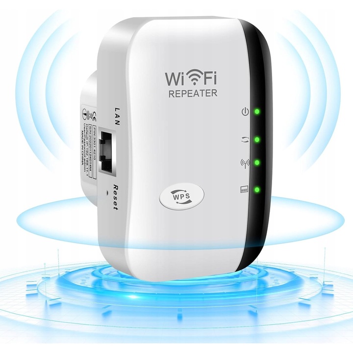 Amplificator Wi-Fi 300Mbps, AP, Acoperire pana la 3000m, Configurare WPS