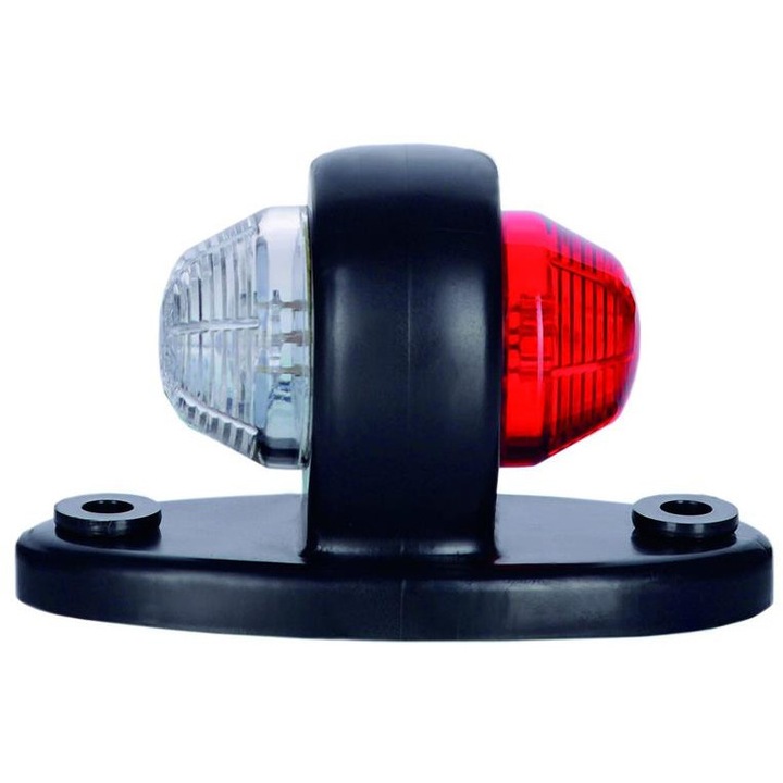 Овална LED контурна лампа бяло-червена 12/24V, комплект, 0,23м