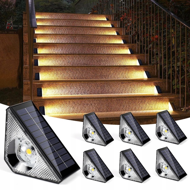Lampi solare, 2700K, IP65, set 6 bucati, pentru exterior