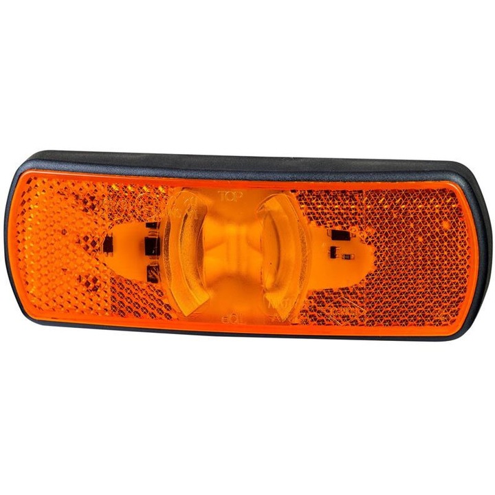 LED странична габаритна лампа 3-функции, оранжева, 12/24V, универсална