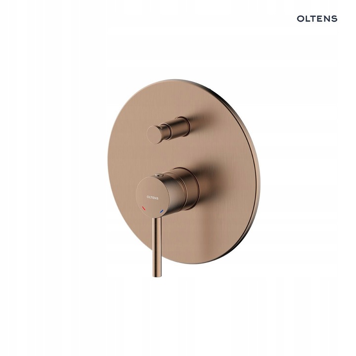 Санитарен кран Molle, централен, тънък монтаж, с една дръжка, с покритие от матирана мед, 21x9x22см