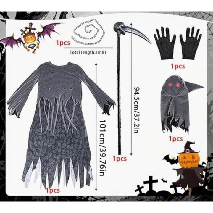 Costum de Halloween pentru copii, marime L