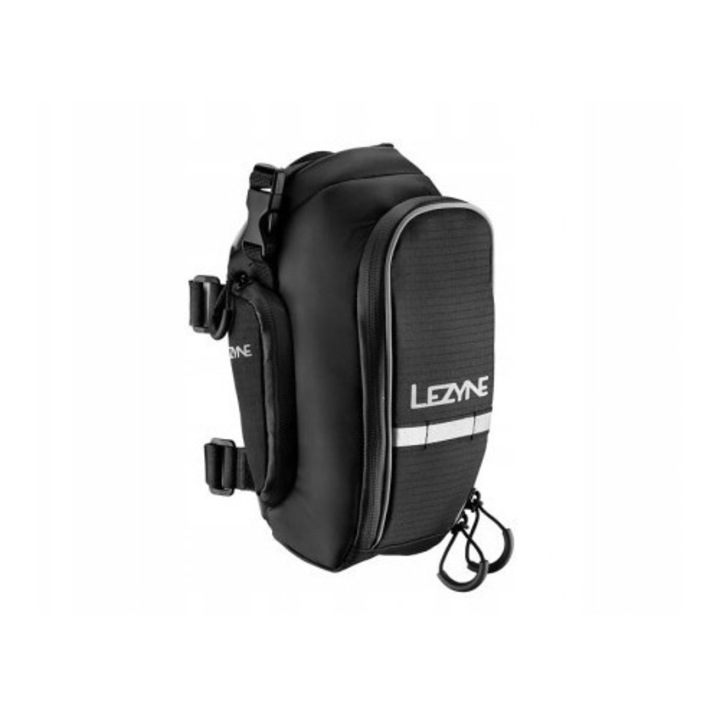Saka bicicleta Lezyne XL Caddy, neagra, 140x120x230 mm, impermeabila, cu multiple compartimente