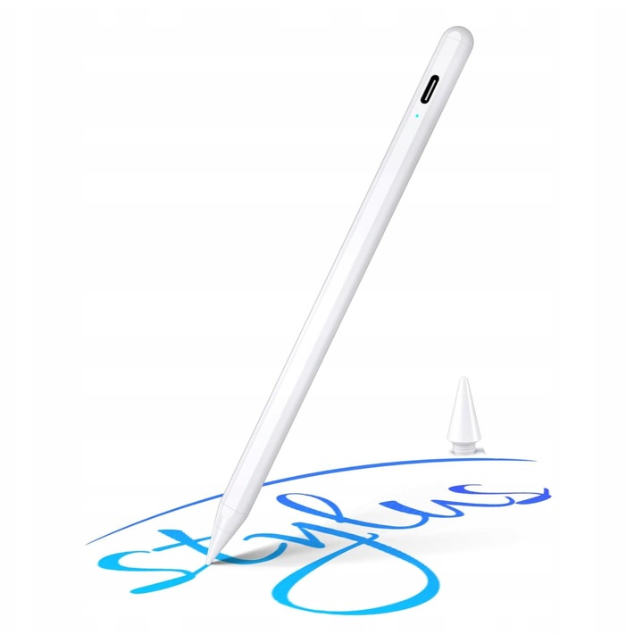 Aktív ceruza iPad-hez, fehér, 1,0 mm, USB-C töltés, készlet