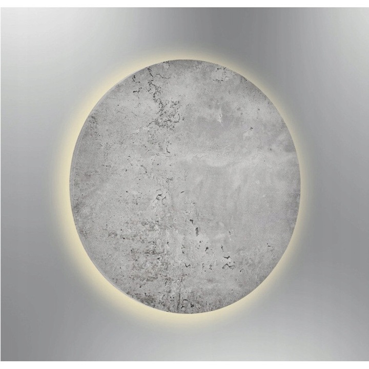 Аплик метален, 18x4см, LED 7W, сив, комплект