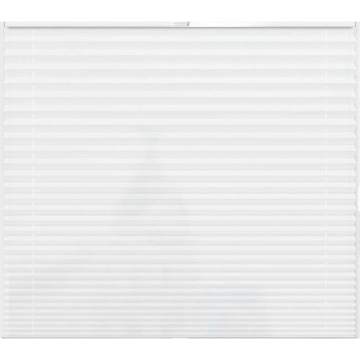 Roleta plisata alba 75,8x133 cm, montaj fara gaurire, reglare continua