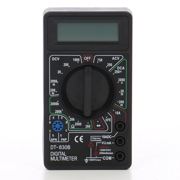 Multimetru digital Hoff, masurare curent DC, masurare tensiune AC / DC, rezistență, 3 1/2 digiti