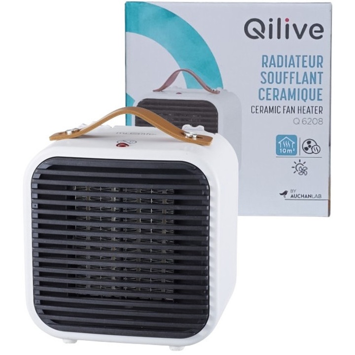 Hőlégfúvó, mechanikus termosztát, 1200W, fogantyúval