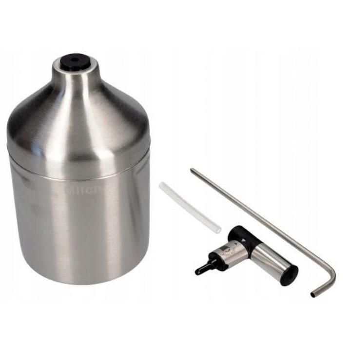Pojemnik pentru lapte Krups XS6000 AutoCappuccio, inox, set complet, 92x150mm