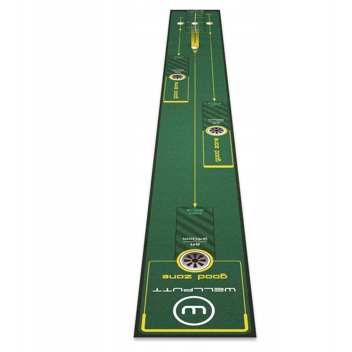 Mata puttingowa Wellputt 10 ft, antiderapanta, set cu zone de antrenament, 3m