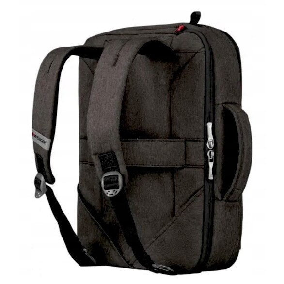 Geanta laptop Wenger, 16", neagra, 45x33x16cm, capacitate 19L, cu curele de rucsac
