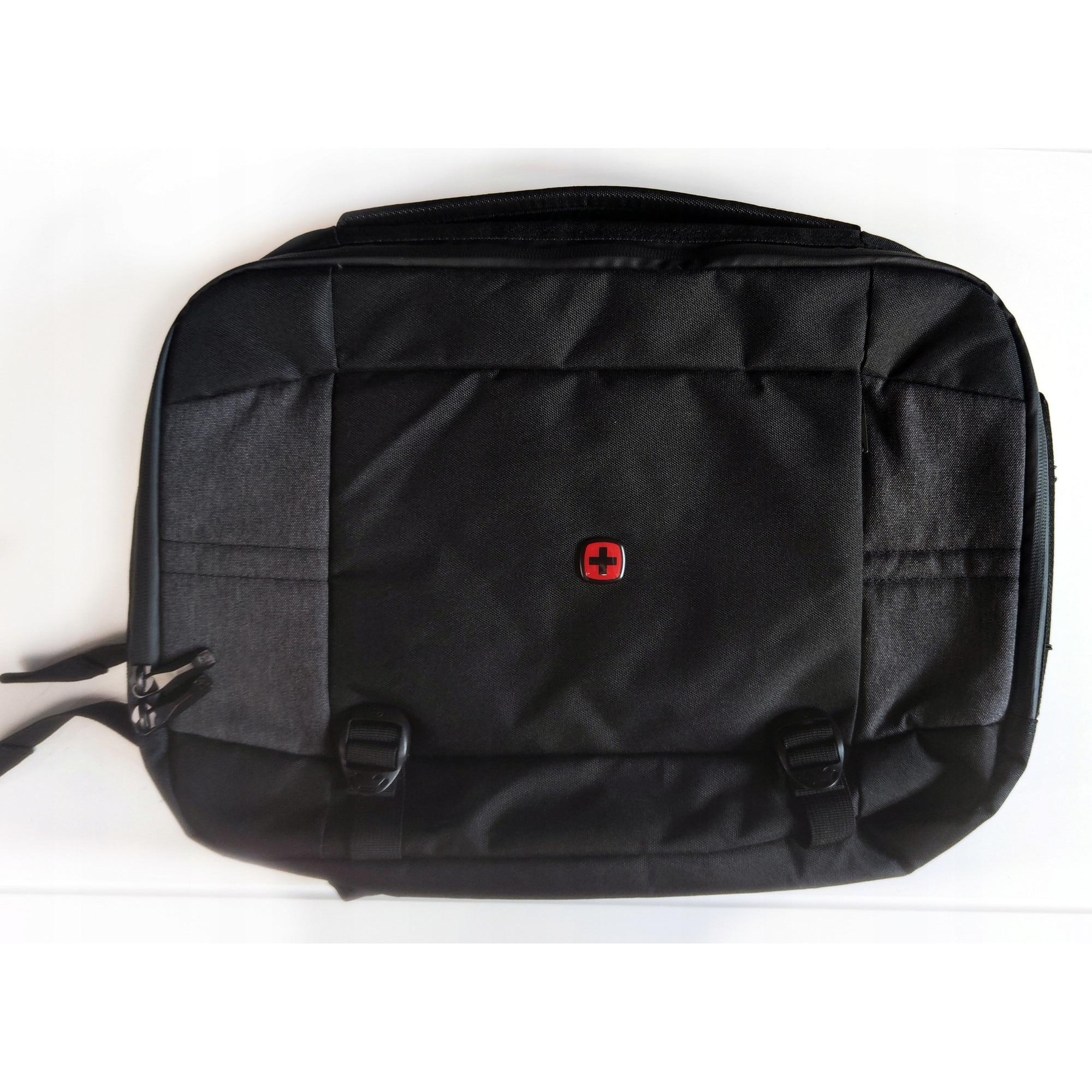 Geanta laptop Wenger, 16", neagra, 45x33x16cm, capacitate 19L, cu curele de rucsac