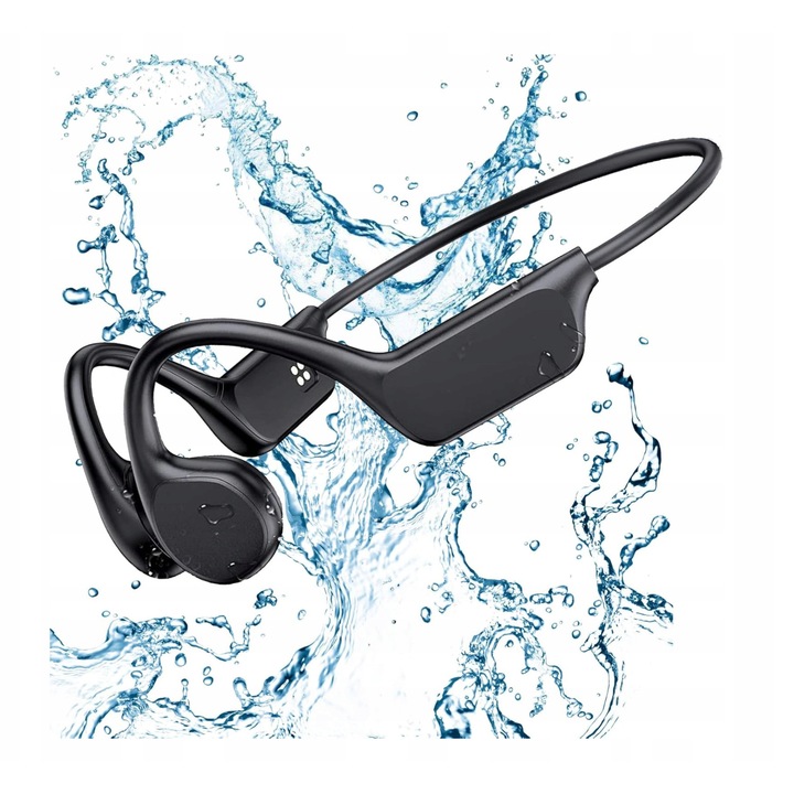 Vezeték nélküli csontvezetéses fejhallgató, Bluetooth 5.3, IPX5 vízálló, ergonomikus, 6-8 óra üzemidő