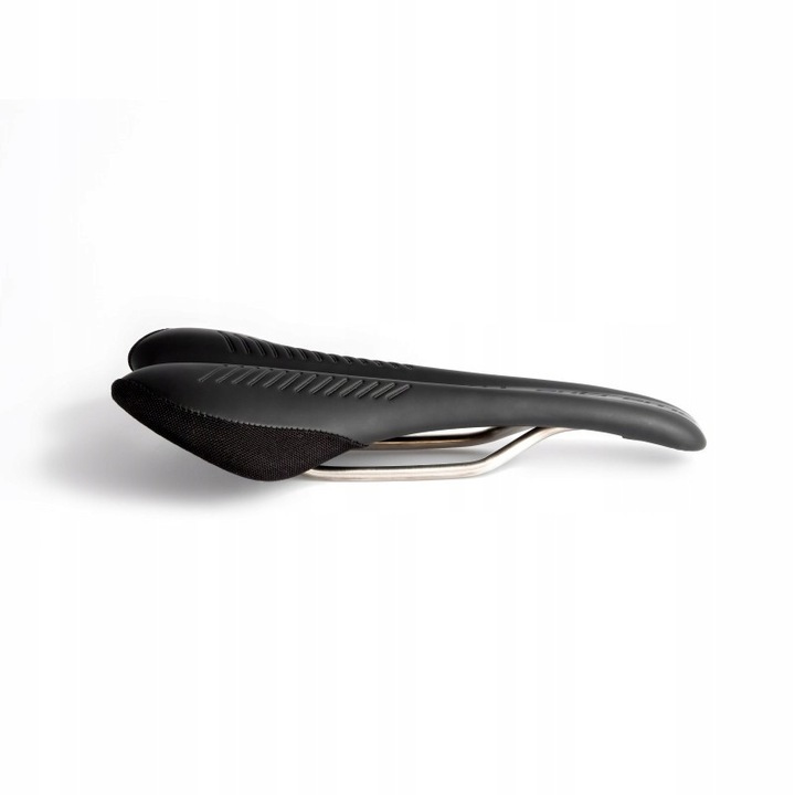 Siodlo Essax Extreme MTB, 277x142mm, 190g, negru/alb, cu sina cromata