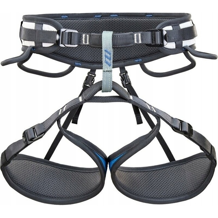 Uprzaz sportiva Ascent M/L, albastru/silver, 75x90cm talie, 55x65cm coapse
