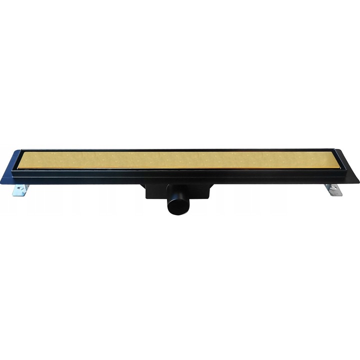 Lefolyórendszer, Drain Designe, 60cm, arany/fekete, szélesség 5cm