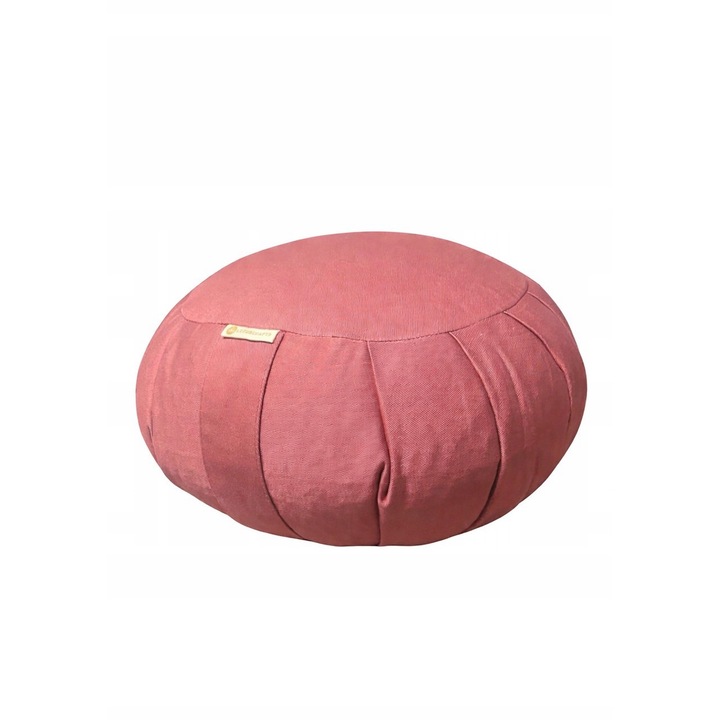 Perna de meditatie Zafu, 15cm, bumbac organic, umplutura naturala, 30-35cm