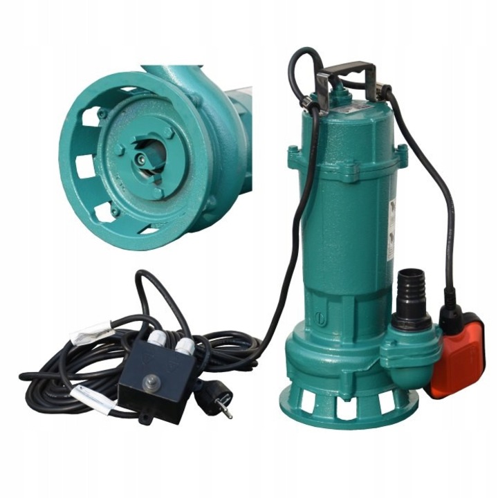 Pompa submersibila cu tocator IBO, 370W, 200 l/min, 21x40cm, 8m inaltime maxima