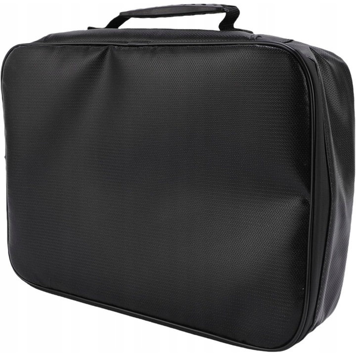 Seif portabil HUSHUI, ognioodporny, 36x28x9cm, 2 przegrody, 2 kieszenie principale, pentru documente si valori