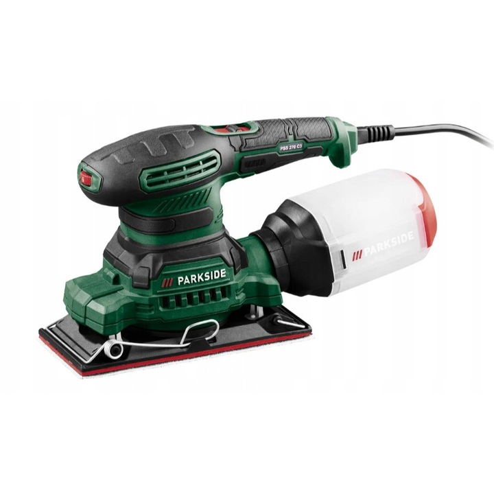 Slefuitor oscilant electric PARKSIDE PSS 270 C3, 270W, 6 trepte de viteza, 14,5x38,5x29,4cm, set cu accesorii